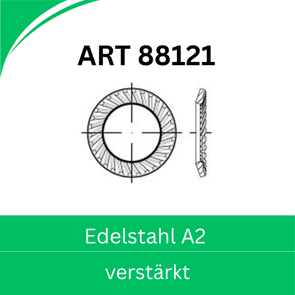 Bild für Kategorie  ➤ 88121 Kategorie: Schnorrscheiben -verstärkt- (Edelstahl A2)